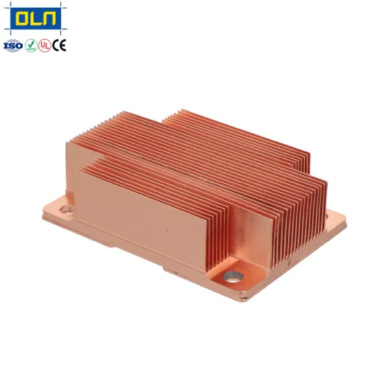 CPU GPU del dissipatore di calore con aletta di raschiatura del dissipatore di calore in rame personalizzato in fabbrica 100W 200W 300W